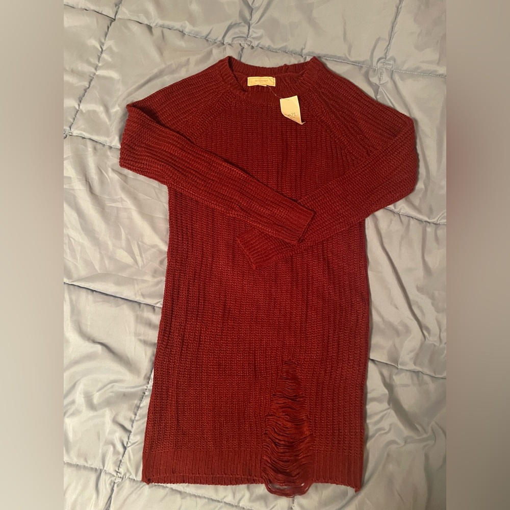 Rue21 Burgundy Knit Dress